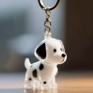 2pcs Clear Pet Hair Memorial Capsule Dog keychain